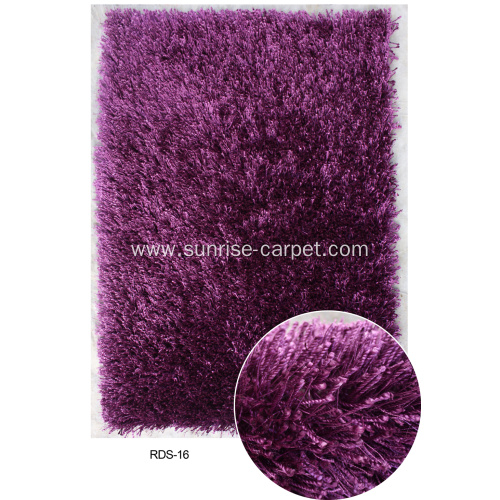 polyester shaggy with plain color